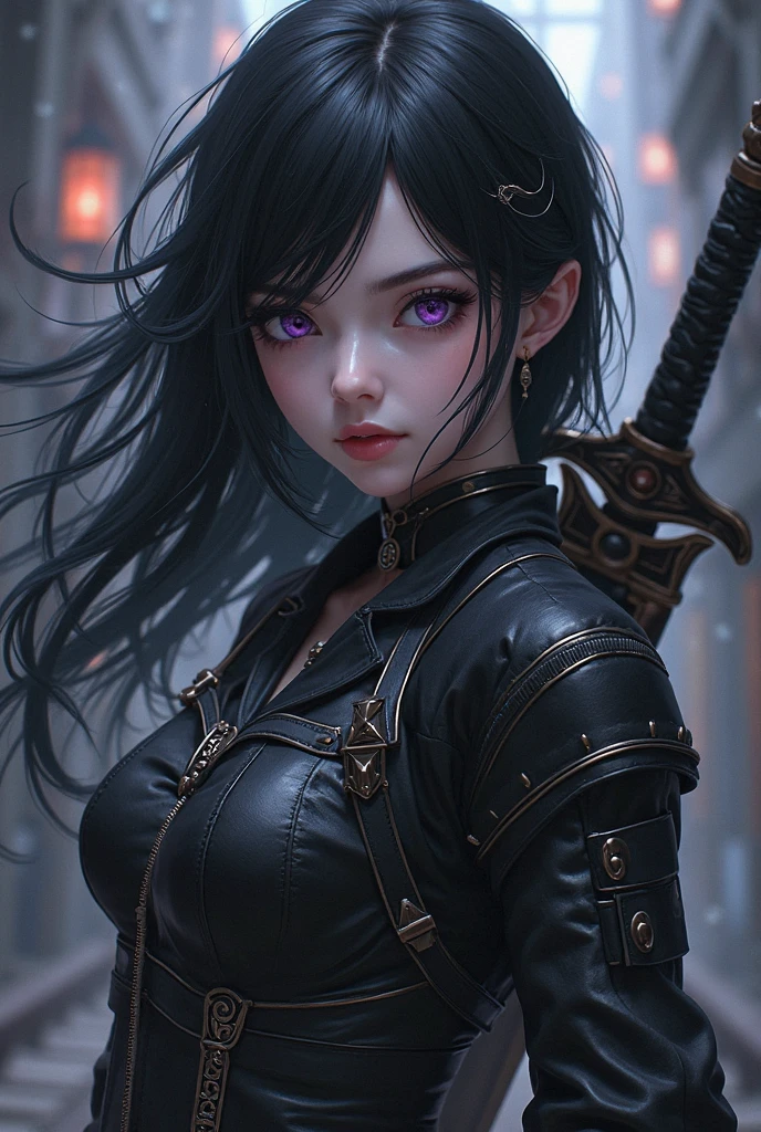 (extremely detailed illustration, high-quality, dynamic pose, edgy and rebellious, baggy and saggy hip hop fashion, gothic vibe, hardcore, aggressive, confident, badass female rapper) --auto --s2