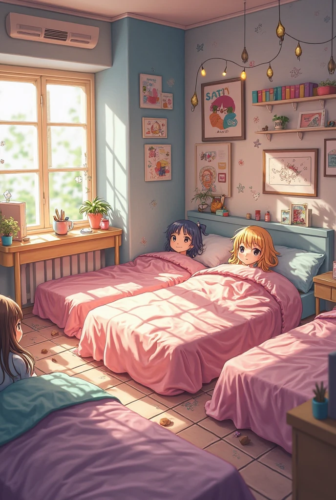 Bob Hair Girl,bedroom,the 90s,City Pop,Beauty,Retro,