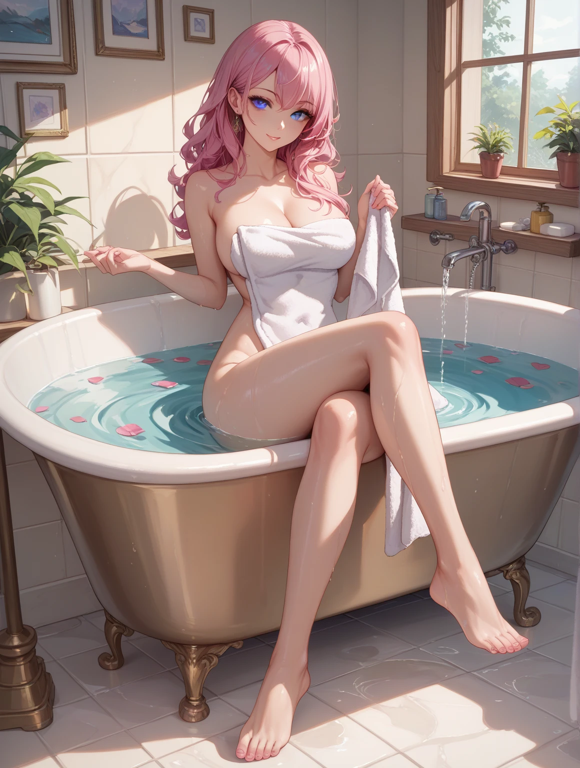 ((Top Quality, 16k, Masterpiece: 1.3)), Beautiful Women with Perfect Figure: 1.4, Slender Abs: 1.2, (((Long Wavy Hair)), ((Small: 1.4)), ((Kpop Idol: 1.3)), (Shower Water)), ((Pink Lingerie 1.5)), (Bathroom)), Highly Detailed Face and Skin Texture, (Pose)), ((Seductive)), ((Spread Your Legs) (Drenched Body))