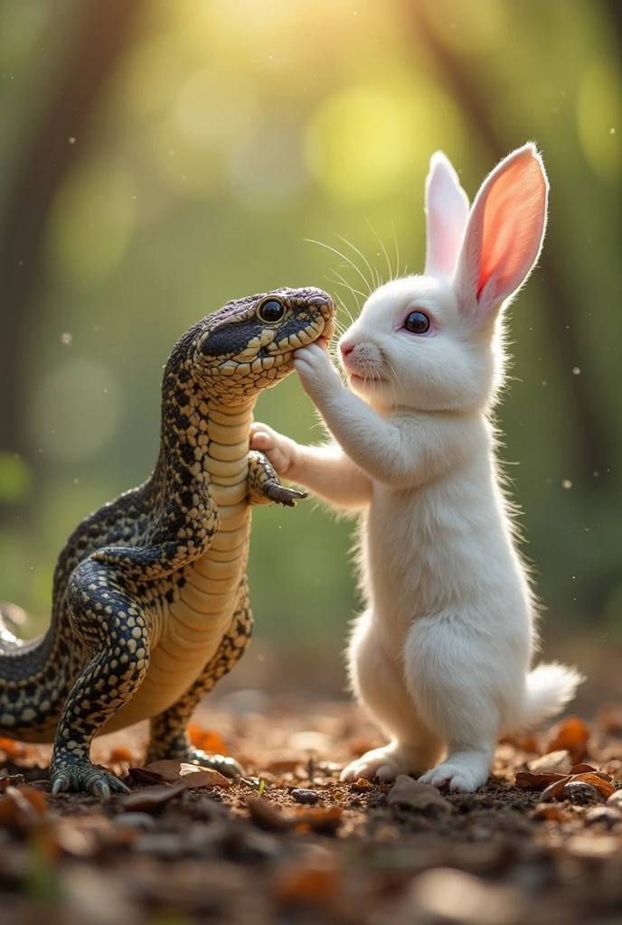 Here's an image of a rabbit having sex with an iguana