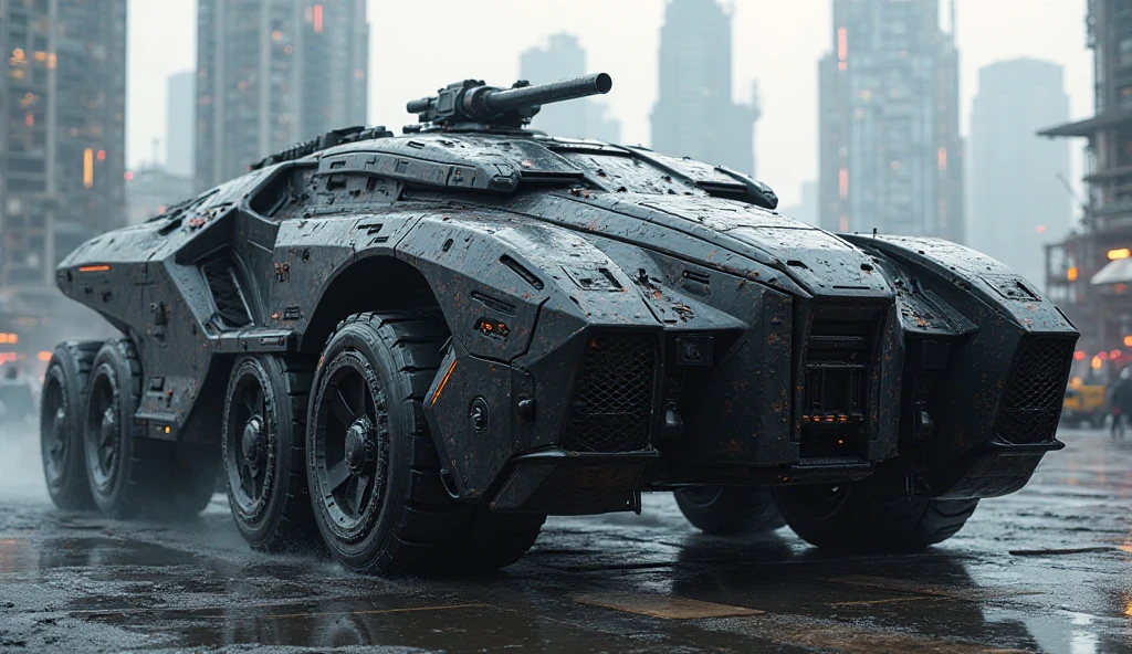 One Epic Cinematic shot of Futuristic Advanced Military Vehicle, extremely detailed, 8k UHD  (masterpiece:1.2) (photorealistic:1.2) (best quality) (intricate) (8k) (HDR) (cinematic lighting) (sharp focus)
