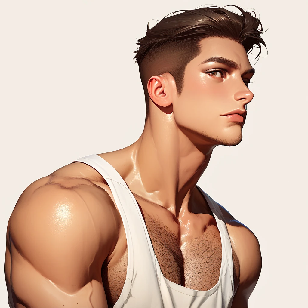man short curly hair fade haircut style brown hair color