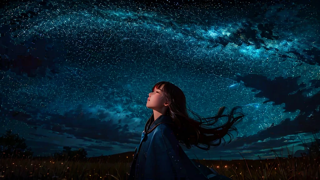 A teenager looking at the universe
