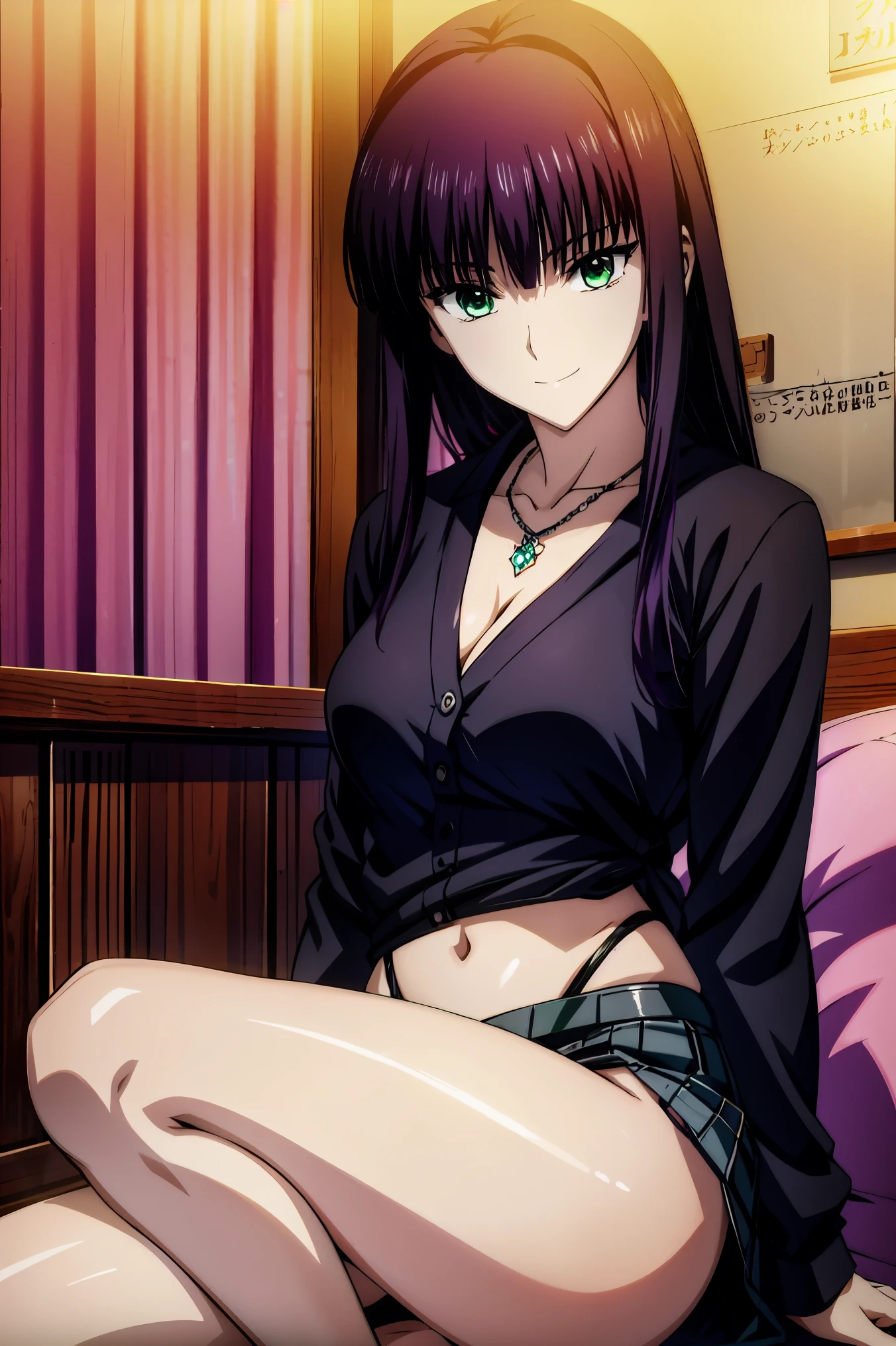 anime girl wearing black shirt and jeans , Shinkai Makifu , 歩道にwith crotch opengreen eyesと白いシャツのアニメの女の子 , bewitching anime girl , anime visual of a young woman , Anime Best Girl , anime girl with long hair and green eyes ,, bewitching anime girl , 超high definition , high quality , Connect ticker and 8k , high definition , very detailed CG , high quality shadows , Detail Beautiful Delicate Face , beautiful delicate eyes , break(Advanced 8K Wallpaper) , (Highly detailed CG 8k wallpaper) , Very delicate and beautiful CG illustration of wearing a coat and skirt , 最high quality , beautiful thighs , bigger breasts in bikinis、 Slim waist , (((masterpiece))) , (((best quality))) , 8k , 32K , masterpiece , beautiful alluring anime woman , Ultra Definition , ultra detailed , high definition , のYu Zhiding , Masseter muscle area , best quality , high quality , high quality , high qualityテクスチャ , high qualityシャドウ , high detail , Finely Details , age girl , 1 personの少女 , high school student , Alone , I , Just One , alone , 1 person , Taki , atmosphere , Leg length , Beautiful long legs , 8 heads , statue :171cm , mature girl , 赤purple hair , 赤purple hair , purple hair , Blackcurrant colored hair , Smooth Silky Hair , colorful hair , straight hair , smile , Cool Beauty , beautiful woman , pretty face , Beautiful realism , show off your seductive looks , Bewitching looks , quiet expression , beautiful hair , 首にnecklacesをしている , necklaces , ビーズnecklaces , Magatama Accessories , Smile , colorful eyes , green eyes , Jade Eyes , beautiful eyes , bright eyes , Delicat eyes , jewel-like eyes on black , Jade Eyes , droopy eyes , (green eyes:1 . 5) , seductive face , watching viewers closely , Model Photo , simple background , black hair , Long Lashes , lightsmile , 赤purple hair , Blackcurrant colored hair , hairpins , lightsmile , 魅惑的なsmile , Jade Eyes , eyes are twinkling , droopy eyes , Raai , anime style , ハイパーrealism , realism , anime , 8k , Super Detail , accurate , best quality , 16k , 解剖学的に accurate , accurate , 超high definition , 16k , high definition , best quality , hoodie , Casual clothes , (( black low rise skinny long jeans)) , hooded sweatshirt , ((trainer)) , stroll , Building Street , sunlight , blue sky , stroll , bustling streets , with crotch open , TAKE OUT , outside , Blue Jeans , downtown,outdoor