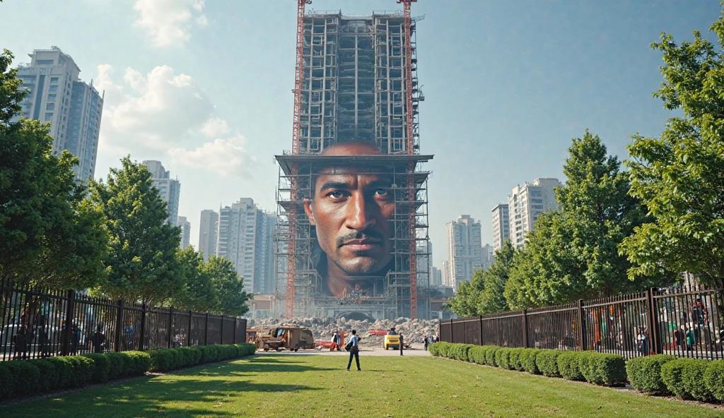 In a sand sculpture style, <lora:Sand-Sculpture-Style-SCG-000011:0.75> Rocky Balboa, holding his arms high in Philly after running up the stairs triumphantly