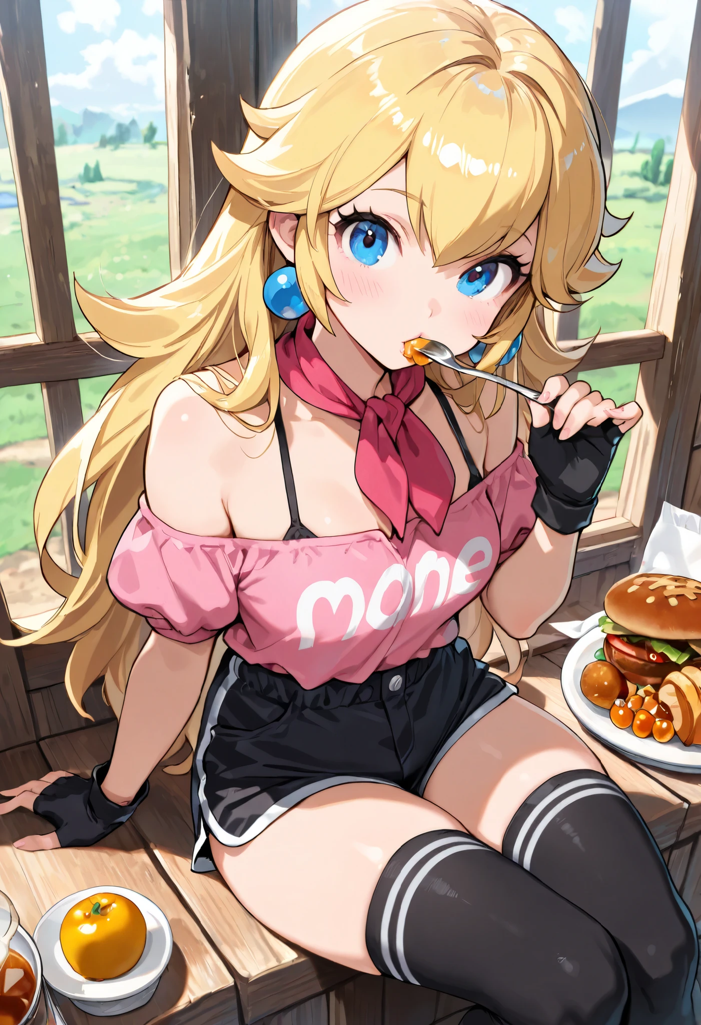 Blonde, naked, lying on the floor, nipples, legs spread in an M-shape, pussy being pounded from below with a meat stick with a protrusion, arms hanging, legs restrained by a machine, armpits, mouth open and drooling, machine rape, blindfolded, meat stick inserted deep into female genitals, drooling, small breasts, tiny breasts, stick shoved in pussy, braids, legs spread in an M-shape, meat stick inserted into pussy, squirting from pussy, knees up, teeth clenched