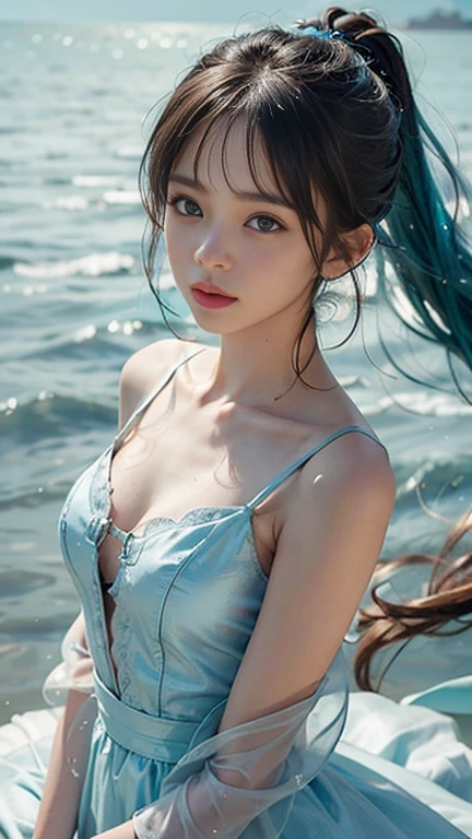 Top image quality、ultra-high-resolution、(realphoto:1.4)、See Through Panty、Panty crotch seams、see through bra