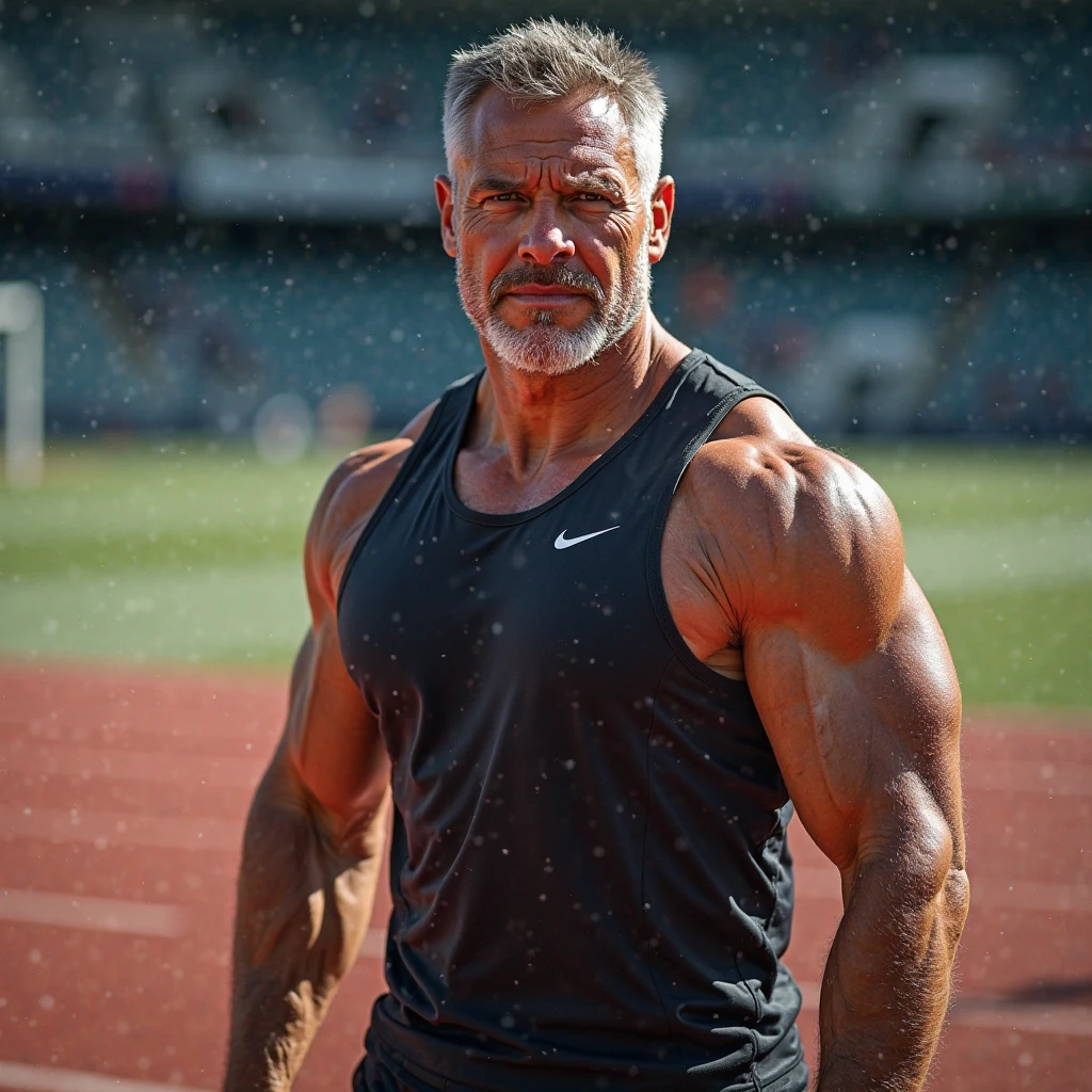 (masterpiece, intricately detailed, highest resolution, best quality:1.2), (doujin), a cocky Andrew Cuomo Instagram influencer,a 55 y.o muscle dom with a muscular physique sitting on a chair with black eyes,dark-skinned male, wearing a ((open jacket, chav, armbands)), (excessive cum), (cum on body), (cum drip), flaccid penis,saggy balls,hairy chest,vascular,muscle striations,soft light,fantastic realism, ((colth))