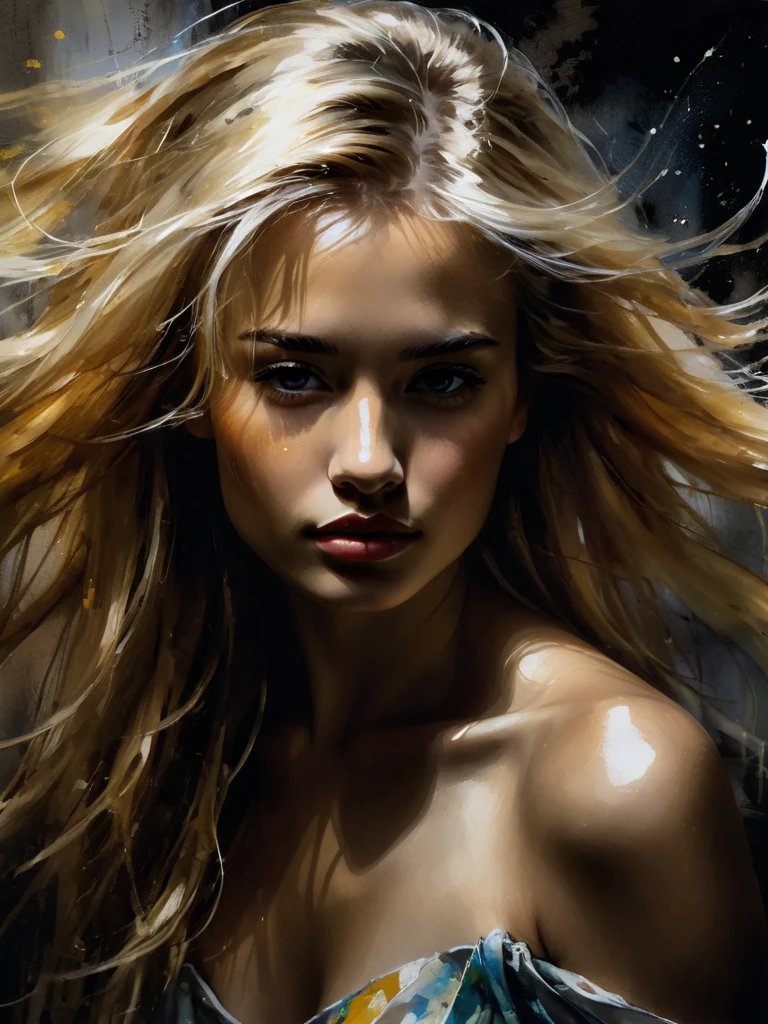 very sexy girl, long blonde hair, very small breasts, naked pees in the forest, smiles, pees, liquid pees, ((from below)), magic, fantastic, eroticism, between shadows, oil painting, chiaroscuro, sensual, dramatic lighting, moody atmosphere, photorealistic, intricate details, masterpiece, ultra detailed, high quality, 8k, best quality, realistic, cinematic, dark and brooding, expressionistic, powerful composition, emotional impact, art inspired by Bill Sienkiewicz

