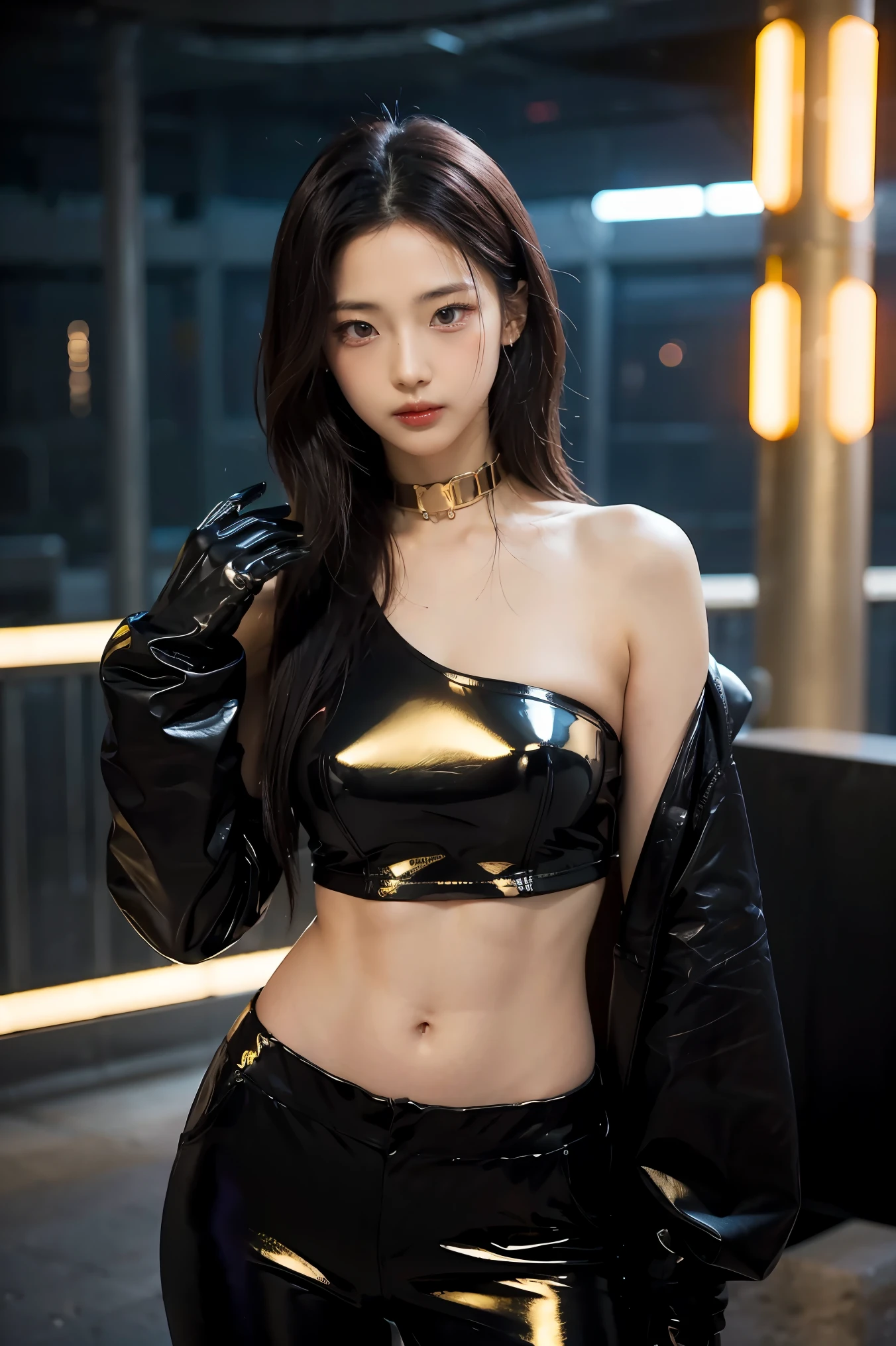 (masterpiece), best quality, HD, 4K, perfect face, black hair, leaked cum, socks, drunken eyes, hetero, torned dirt leather Jacket, hairband, black long hime hair, hime cut, arrogant assassin, collarbone, prostitution, muscular, knee, ABS collarbone, dirty booty, shoes, sweaty, cums dumped, wet dirty pulll leggings leather, wet tight, sticky, horny, skinny body, hot, sweats, slum background, bitch, clothed sexually, nipples, glowing red eyes, Saliva lips, KPop idol, free sex, hell, whore prostitute, breasts drugs, tags necklace, piercings, tally, fuck finger, bracelets, jewellery, navel piercings, legs tattoos, jewels, anklet, buds, lips, drugged, addict junkies, chains, mud dirty, holding syringe, abused, smiles, happy, scar on skin, humanity, pills syringe on floor, sick, lips piercings, goth, eyelashes, legs, mindbreak, smile, teeth, tooth