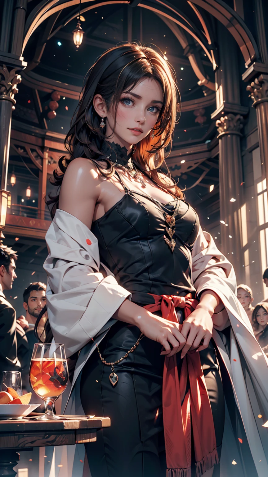 Best Quality, Masterpiece, Ultra High Resolution, (Photorealistic: 1.4), 8K Raw Photo, (Fractal Art: 1.4), Dramatic Lighting, Dynamic Lighting, Professional Lighting, Cinematic Lighting, Highly Detailed, Official Artwork, Flawless, Sharp Focus, depth of field, exquisite details and textures, delicate and beautiful, lens flare, absurd, ray tracing, immersive atmosphere, (knee-length shot: 1.3) 1girl, an attractive young woman, woman, sexy and attractive, supermodel, goddess aura, realistic hair, detailed hair, hair blowing, seductive expression, full of stimulation expression, moan, shy, look at viewer, happy, glowing skin, finely detailed skin, clavicle, ( pert natural breasts : 1.2), (small breasts: 1.2), perfect round ass, (beautiful and aesthetic: 1.2), slim waist, beautiful detailed thigh, (perfect female figure), (symmetrical body shape), long legs, (((Megumin, cowboy shot))), (dynamic angle: 1.2), (third_composition rule: 1.2), (detailed face: 1.2) ), (detailed eyes: 1.2), (detailed background), (realistic:1.2), (realism), (masterpiece:1.2), (ultra detailed), (best quality), intricate, cinematic lighting, cinematic comprehensive, portrait photography, magic photography,
