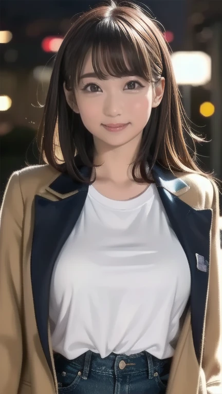 (realistic, photo-realistic:1.4), (highest quality, masterpiece:1.4), RAW photos, intricate details, extremely detailed, finely detailed, incredibly detailed, insanely detailed, professional photos, cinematic lighting, portrait, looking at viewer, solo,1girl, so cute, so beautiful, great face and eyes, (beautiful lovely smile), (beautiful detailed face), (beautiful detailed eyes), brown eyes, bright and shiny lips, (school uniform:1.3),(open chest,cleavage, large breasts:1.5), pale skin, fine-textured skin, photo background, indoors, hotel rooms,,