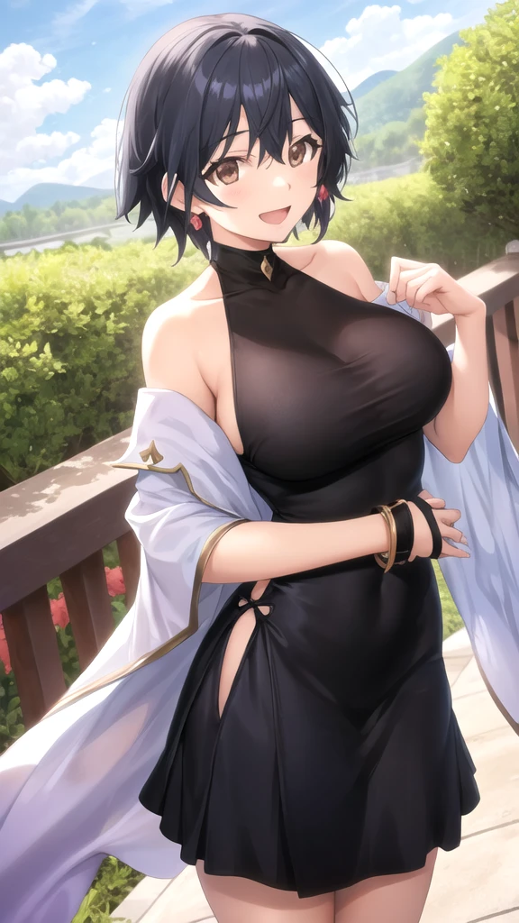 Kai Kokoa, Kai Kokoa, STU48 Kai Kokoai, Short hair, Short cut, Black hair, 155 cm, Small breasts, (Photorealistic: 1.4), (Masterpiece, Side light, Detailed beautiful eyes: 1.2), Masterpiece*Portrait, Realistic, 3D Face, Glowing eyes, Glossy hair, Glossy skin, Solo,