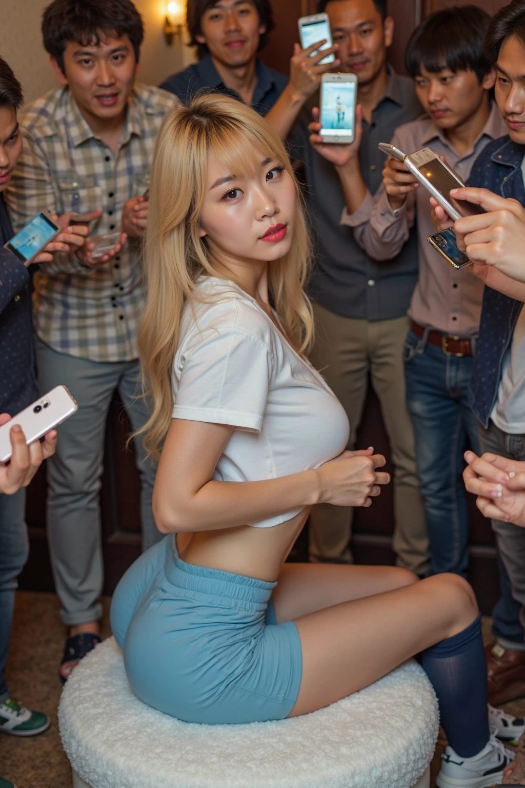 Leg spread,Pussy,????????,White liquid,peace sign,Beautiful woman surrounded by men,sad face,4K,,Embarrassing,Young face, from female genitals,大量????????,Shortcuts,????????記念写真,In the ??????,?????,?????.T-shirts、Are crying、sad,Standing back