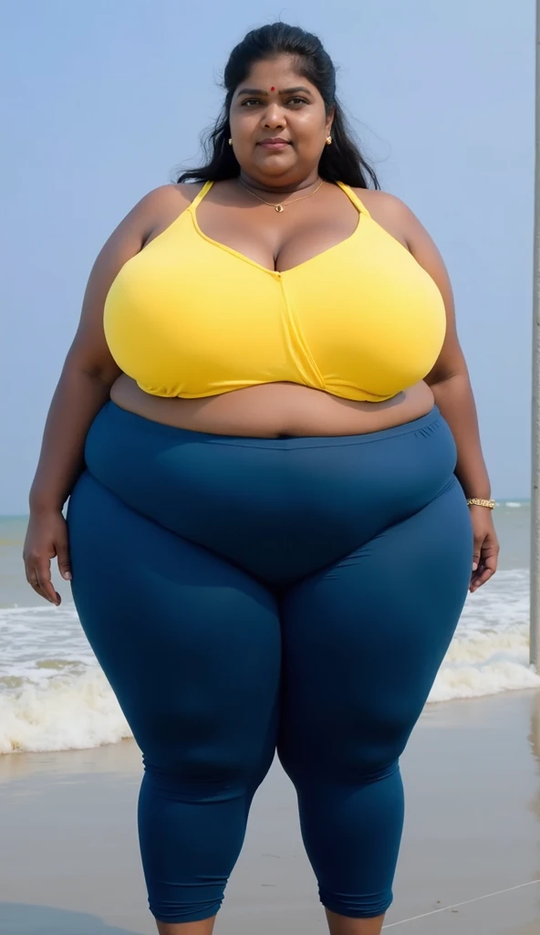 Bbw, bikini, beautiful face, bloated belly, bbw African woman,