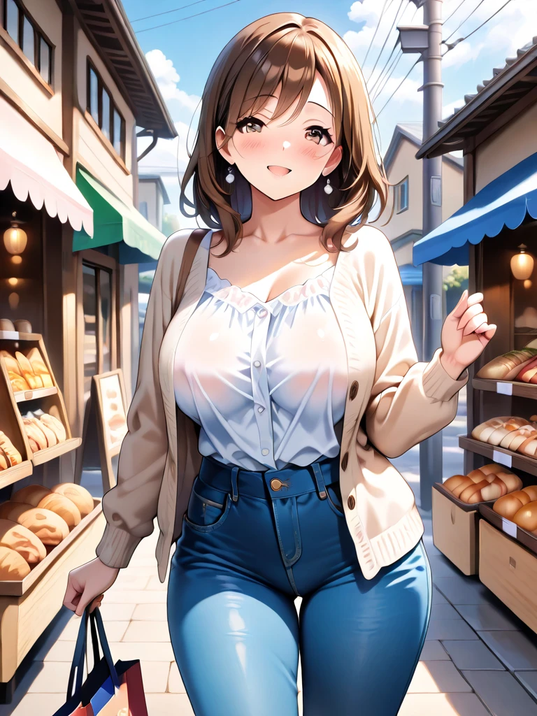 (be familiar with, masterpiece, highest quality, Complex),
cowboy shot, Kyoka Tachibana,
big breasts,
1 girl, alone, At a convenience store,
cute eyes, beautiful face, perfect round butt,
fit and body, female pervert,
The jacket is a cute thin shirt, Cleavage is exposed, Beautiful woman in a white shirt and miniskirt, super mini tight skirt, smile,
black high-heels, Thighhighs, black_leg wear,
early teens, alone, pale skin,
blue eyes, ((beautiful mature woman)),
no_bar,
enchanting smile, naughty face, Sweat, vapor, embarrassed, blush, Excited, (spoken heart),
Are standing, Best Sexual Poses, cover the crotch,
(At a convenience store), Near the Ocean shore, (window, Ocean, null, cloud, Day), summer, indoor, perspective, bright lighting, Shelves with many products displayed, white wall,