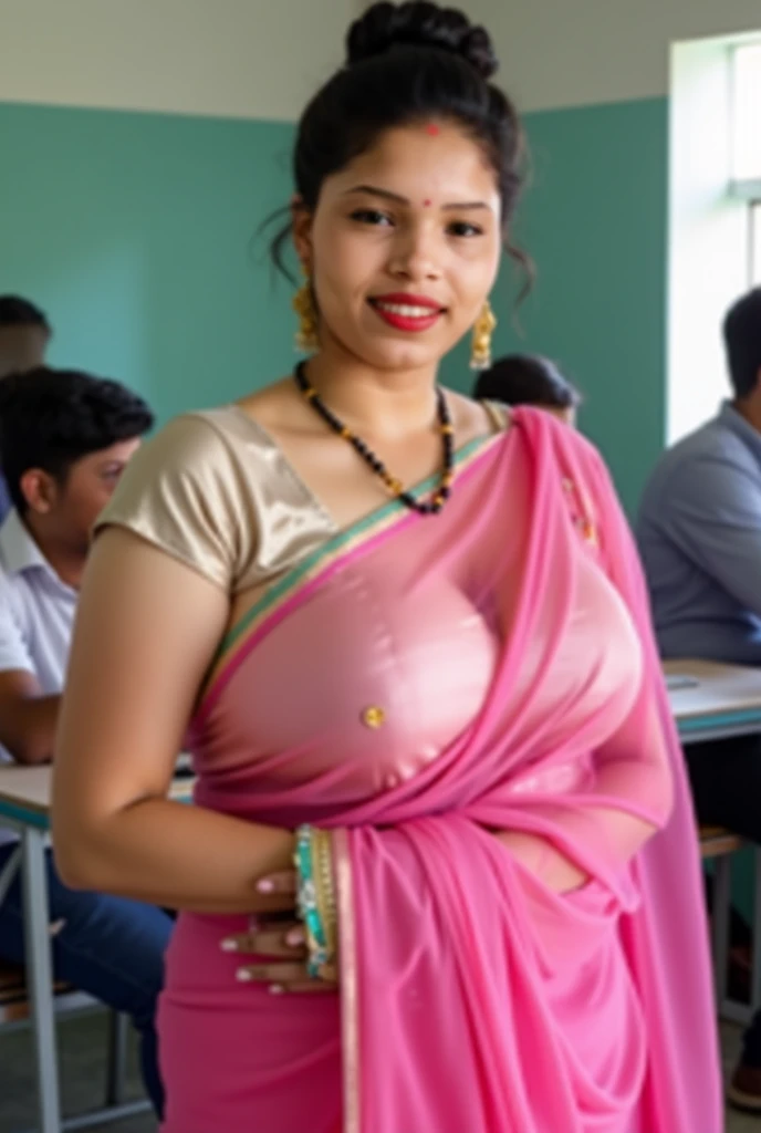 Indian teacher cumshot on her face cum facial in saree