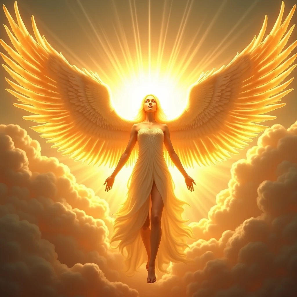 A Sun God angel