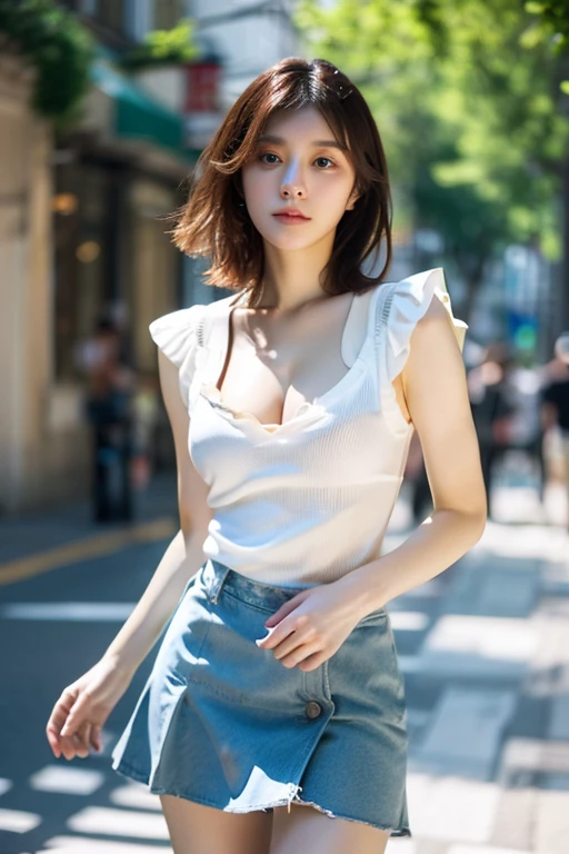 Sheer、Nipples are visible、You can see through the skin、large brown areola、