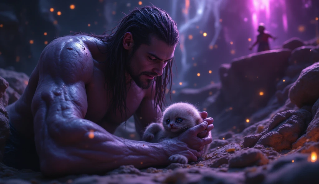 Realistic photo of a Greek God on top of a cloud surrounded by little angels eating gourmet popcorn and watching movies --auto --s2