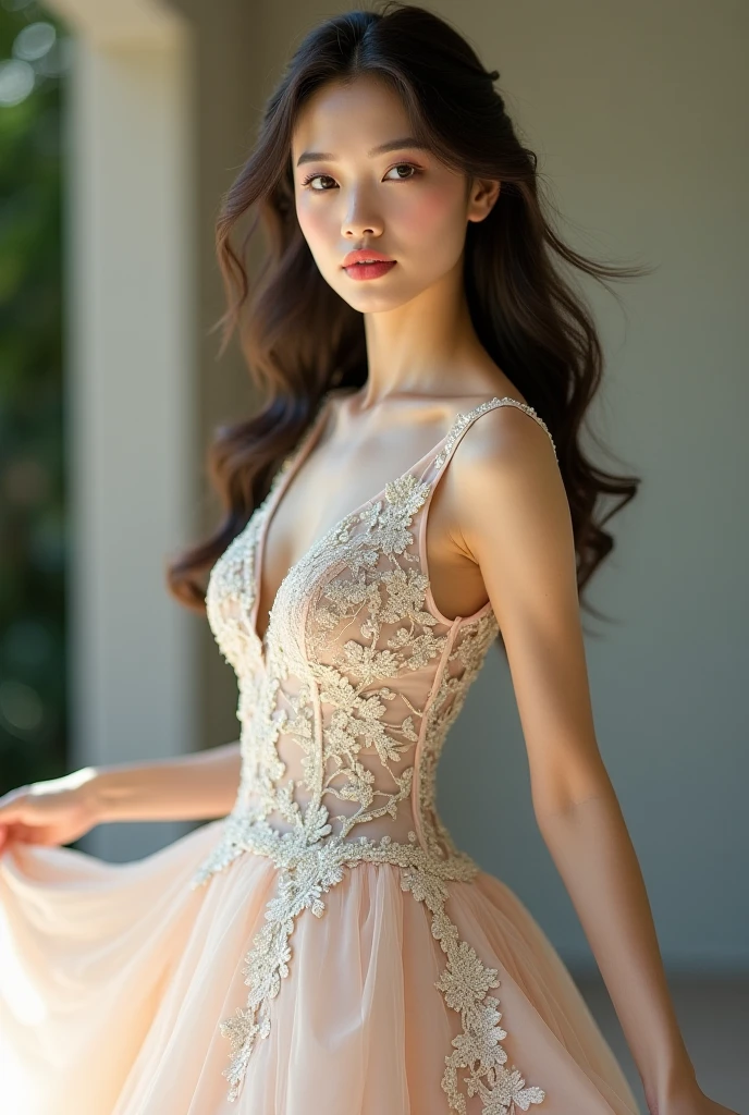 Dark Purple Lace Good, (((Very elegant and beautiful, Perfect detail, Very detailed))), whole body, The most detailed girl, Written boundary depth, 美しく詳細なwhole body, Thin legs, 1 Girl, 30 years old, Very short hair, Spiked Hair, Gray and silver hair, Beautiful detailed hair, Perfect Face, Expressionless, Beautiful, detailed, deep eyes, Please open your mouth a little, Delicate arms and hands, Pale skin, Earrings, Beautiful and gorgeous necklace, Colorful background, HD background, Blurred Background, Very delicate and beautiful, masterpiece, (((Highest quality, Very beautiful 8K CG wallpaper))), (((Trendy hairstyles))), (Inside the room,Stylish interior,window),