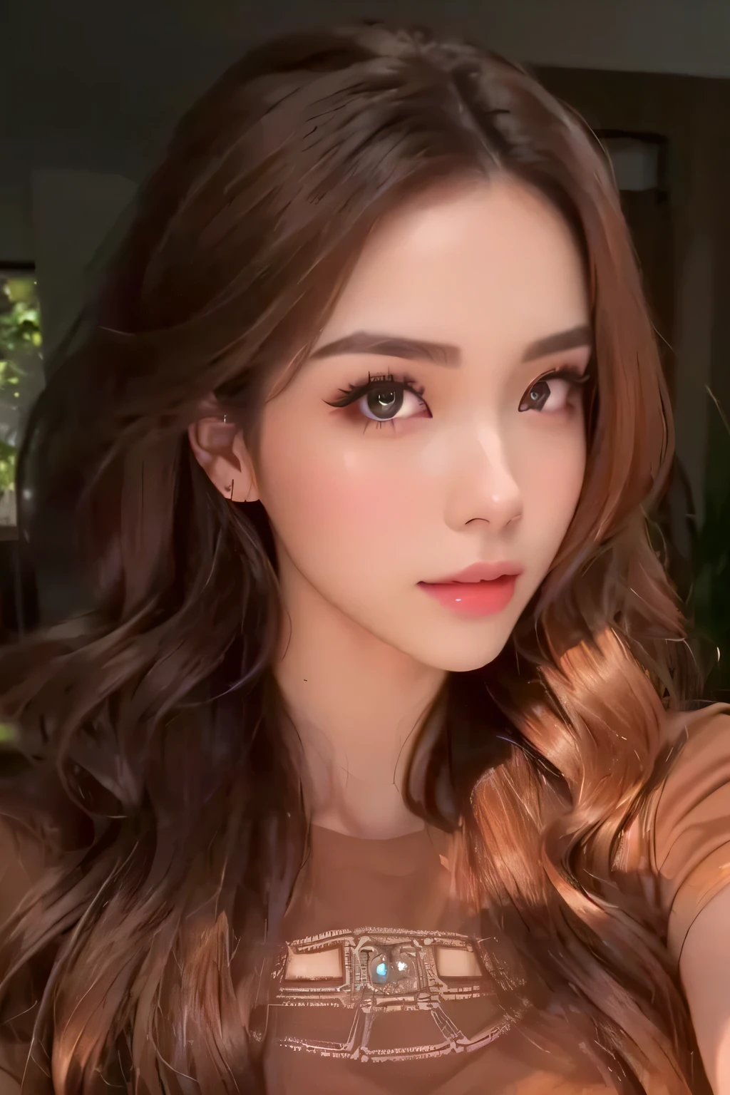 ((Highest quality, Tabletop, Ultra-high resolution、The most complex and detailed depiction))、(Bright lighting:1.1)、(spring-like clothes)、(Beautiful woman:1.1)、(Long Wavy Hair:1.05), (Accurate anatomy:1.1)、Colored contact lenses、Perfect Makeup、Natural Lip、Highly saturated eyeshadow、Loose off-the-shoulder knit、Short skirt、Blurred Background, Look at me and smile、Luxurious Room、(Ultra-high resolution gloss, Fair skin:1.1)、Ultra-high resolutionの顔、Ultra-high resolutionの髪、Ultra-high resolution sparkling eyes、Ultra-high resolution glossy lips、Beautiful face drawn in every detail、Ultra-high resolution perfect beautiful teeth、(Bright and vivid:1.1), whole body、Beautiful feet