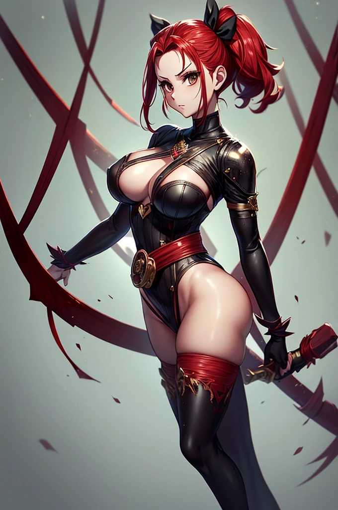(best qualityer))), (((manga strokes))), (((back view))), (((perfect ass))), woman red dragon knight, (((red helmet))), metal panties, medieval albino girl, Barbed wire garter belt, breasts covered with a wave-shaped metal breast protector, Curly white hair, long ribbon-garter, chains wrapped around the arm, metal gloves, great sword, medieval castle, fitness body, blood, nude belly, coxas nuas (((manga style))), violent, Manic, slenderbody, thin but strong, perfectbody, armor black, ornate metal sleeves, Intricate look with a huge medieval castle