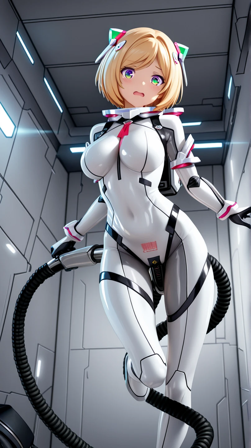 1woman, In the shower, sexy, sexy pose, mercy overwatch, giant curves,doing the splits, nipples showing, blushing mouth open, giant ass