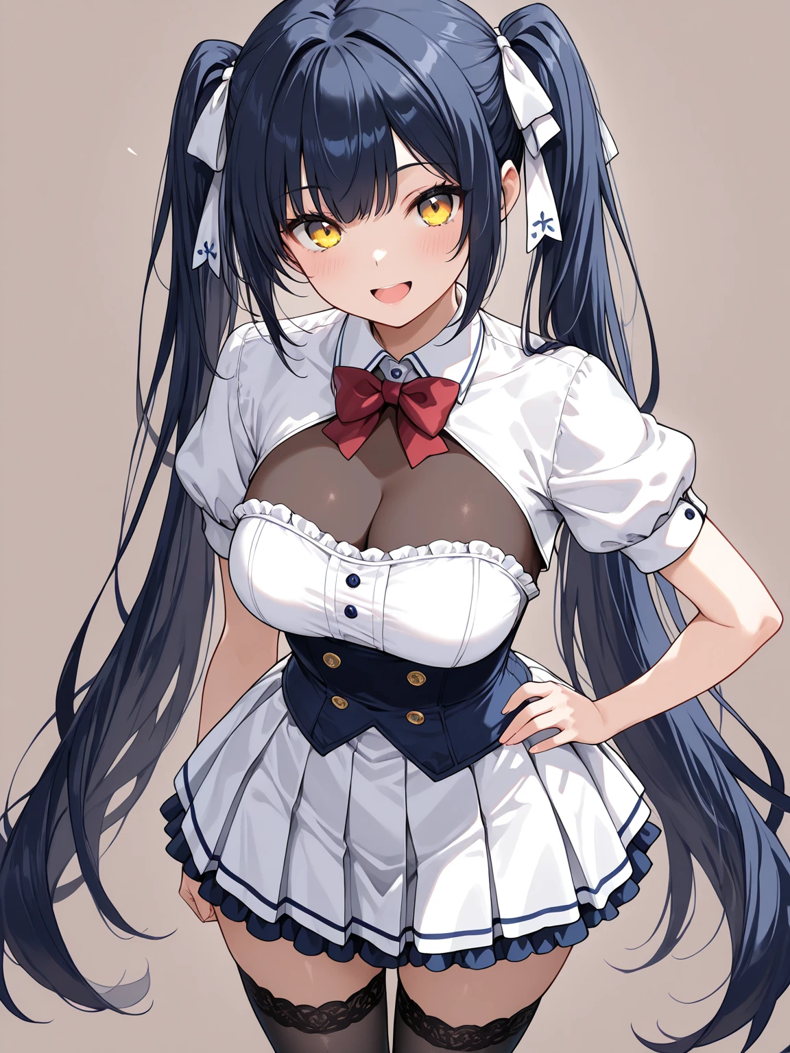 Highest quality、Best image quality、masterpiece、Revealing swimsuit、High leg、Large Breasts、Obscene expression、whole body、Mating
