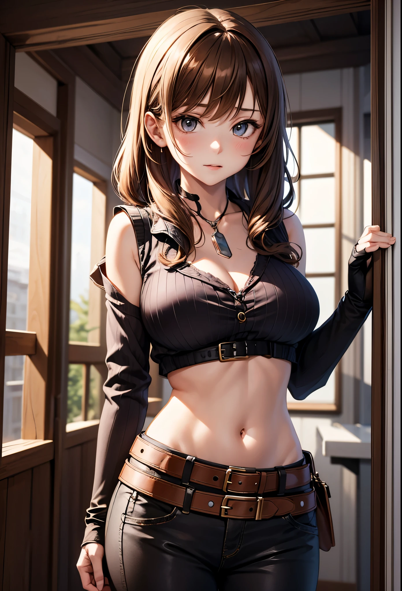 kandagawa jet girls, long hair, so wet short shirts, without bra, very short sleeves skirt, high highs, jewelry, earrings, standing, highly detailed, absurdness, realistic, detailed skin texture, detailed pupils, HDR, natural lighting, 2girl, (happy:1.1), (smile:1.2), (angular face:1.2), shiny face, big breasts, narrow waist, lip makeup, photorealistic, from below, best quality, masterpiece, 8k