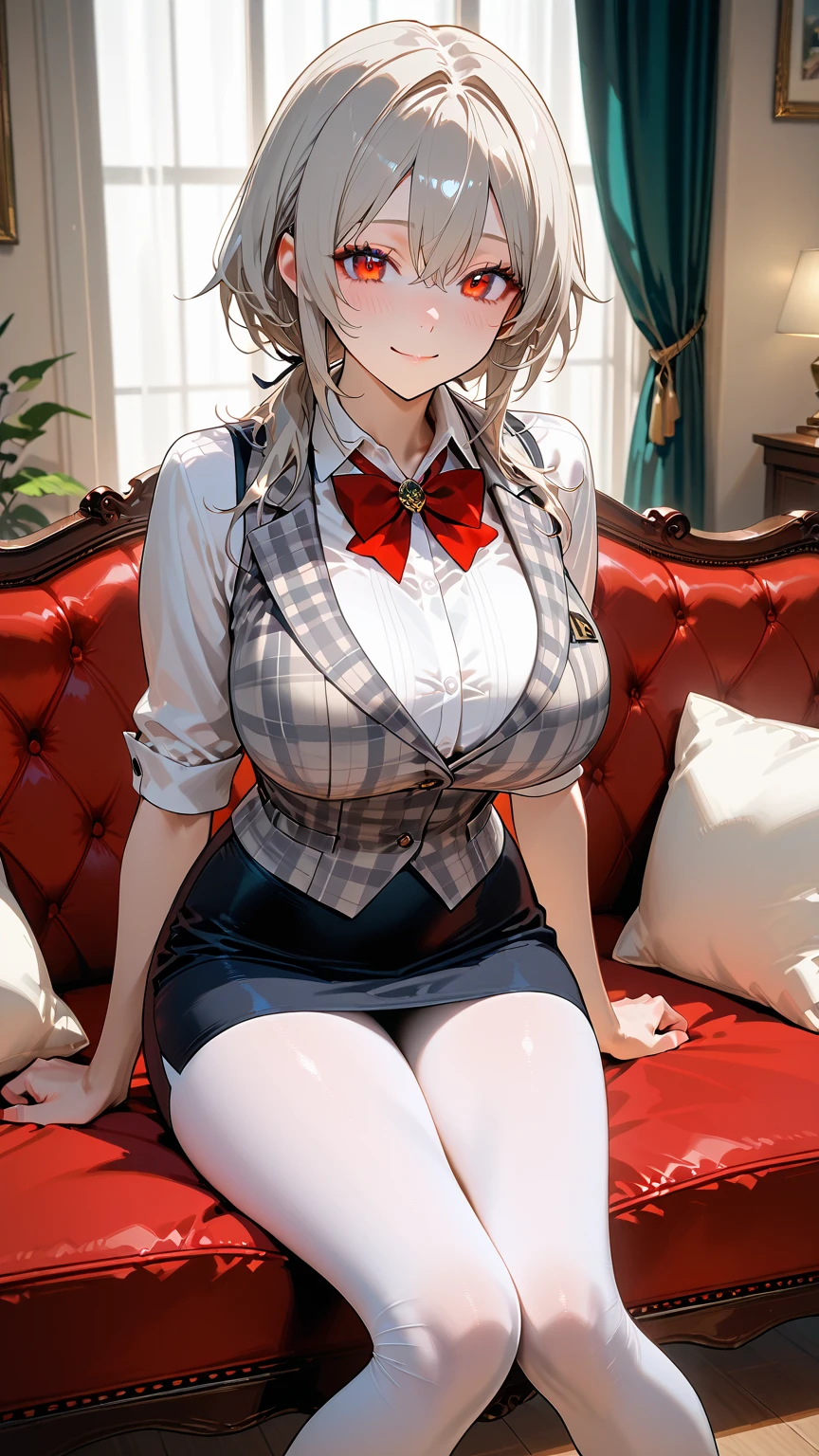 (looking down on the audience:1.3),(from side:0.9), ((Face)), (Close-Up:0.4), (( eat a cake and have a coffee)),highest quality、(real、photorealistic:1.4),(ultra high resolution, 8K RAW photo, clear focus), best qualtiy, natural lighting, field depth, (Bright pupils, detailed beautiful eyes, high detailed face), Red lip, (tight focus:1.2, from below:1.2), sexy posing, erotic grotesque,cook Research Institutes(beautiful and luxurious:1.2),(double breasted:1.0,under bust:1.0), gap between buttons,(((corset belt))),(((high waist skirt,))) seductive weak smiling,(with sparkling eyes and a contagious smile),open mouth, Looking at Viewer,