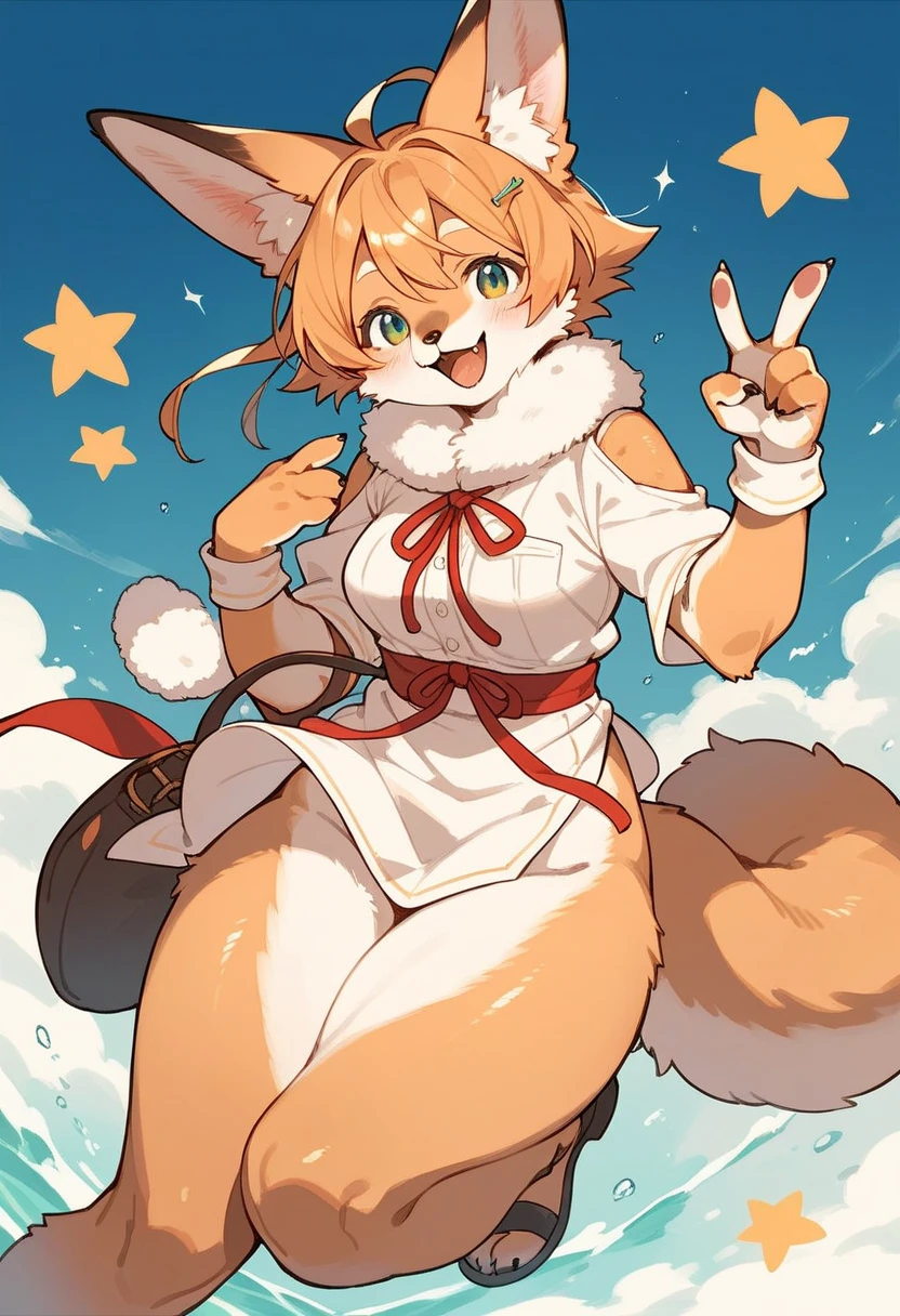 score_9, score_8_up, score_7_up, BREAK
Kimono_Wano_Carrot_ownwaifu,
1girl, blonde hair, rabbit girl, furry female, short hair, rabbit tail,  large breasts, rabbit ears, animal ears, collarbone, red eyes, white fur, animal nose, body fur, buck teeth, bangs, groin, white skin, 
japanese clothes, kimono, obi, sash, floral print, 
(sitting, looking up), aurora, shooting star,  star \(sky\), winter, snow, night, scenery, outdoors,  depth of field, solo,