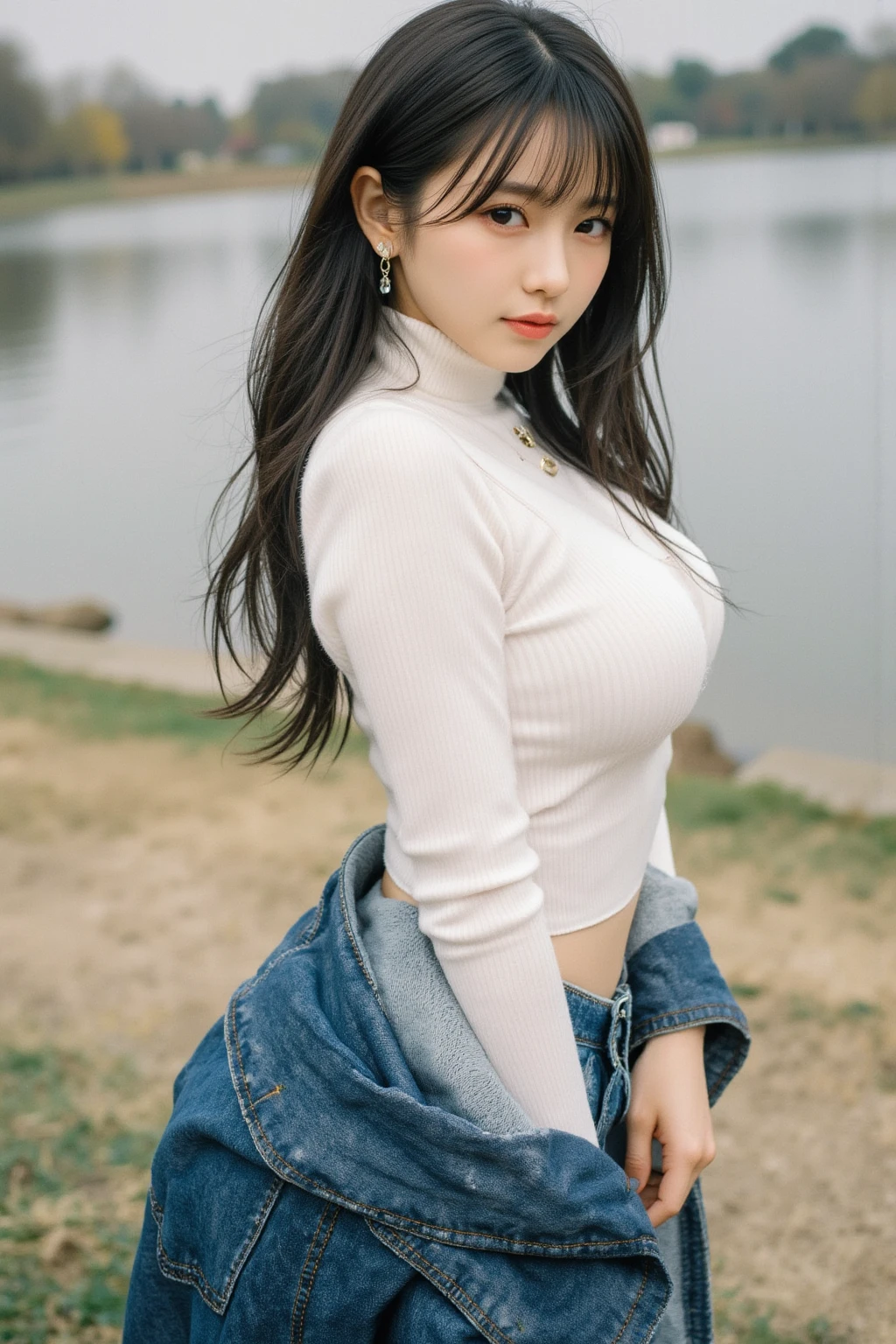 Look at this and smile、Colorful summer clothes、top quality、masterpiece、超High resolution、(actual:1.4)、Very wide lens、close up、Young woman beautiful、Nice detailed eyes and skin、smile、Short brown hair haircut、bust、Small necklace、、straw fedora hat、、Summer sky、(highest image quality: 1.35), high quality, Realistic photo, (A beautiful woman:1.33), beautiful expression, (delicate eyes:1.3), (delicate face:1.3), Smile, (light hair silhouette:1.2), Super detailed , high resolution, Athletic figure, (big breasts:1.25), (long hair:1.2), (beautiful woman), (Cute navel:1.2), ( Depth of field f/1.8:1.45 ), sharp focus, original image , (Thin white shirt:1.45), (Thin white pants:1.4), (Thin white tight pants:1.4 ), (shirt thin white eyelashes:1.4), (thick thighs:1.5), (forward facing:1.25), (cowboy photo:1.4), (night sports:1.4), ( dark sky:1.5 ),