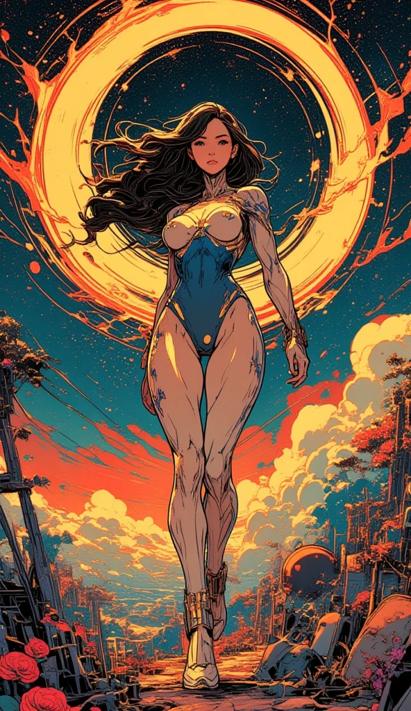 Ground View,giantesscity,tifa,giantesscity,giant girl 50000 feet high,Have a pair of ultra long legs,bending down,((picking up small men)),small men in her hand,a pair of huge breasts,Wearing a pair of Mary Jane heels,A look of enjoyment,Beautiful appearance,Exquisite makeup,quality,8k,高quality,Perfect proportion, Cinema lighting,film grain,Fuji colors,8k,textured skin,Super details,high detail,high quality,high resolution,explode,fake smile