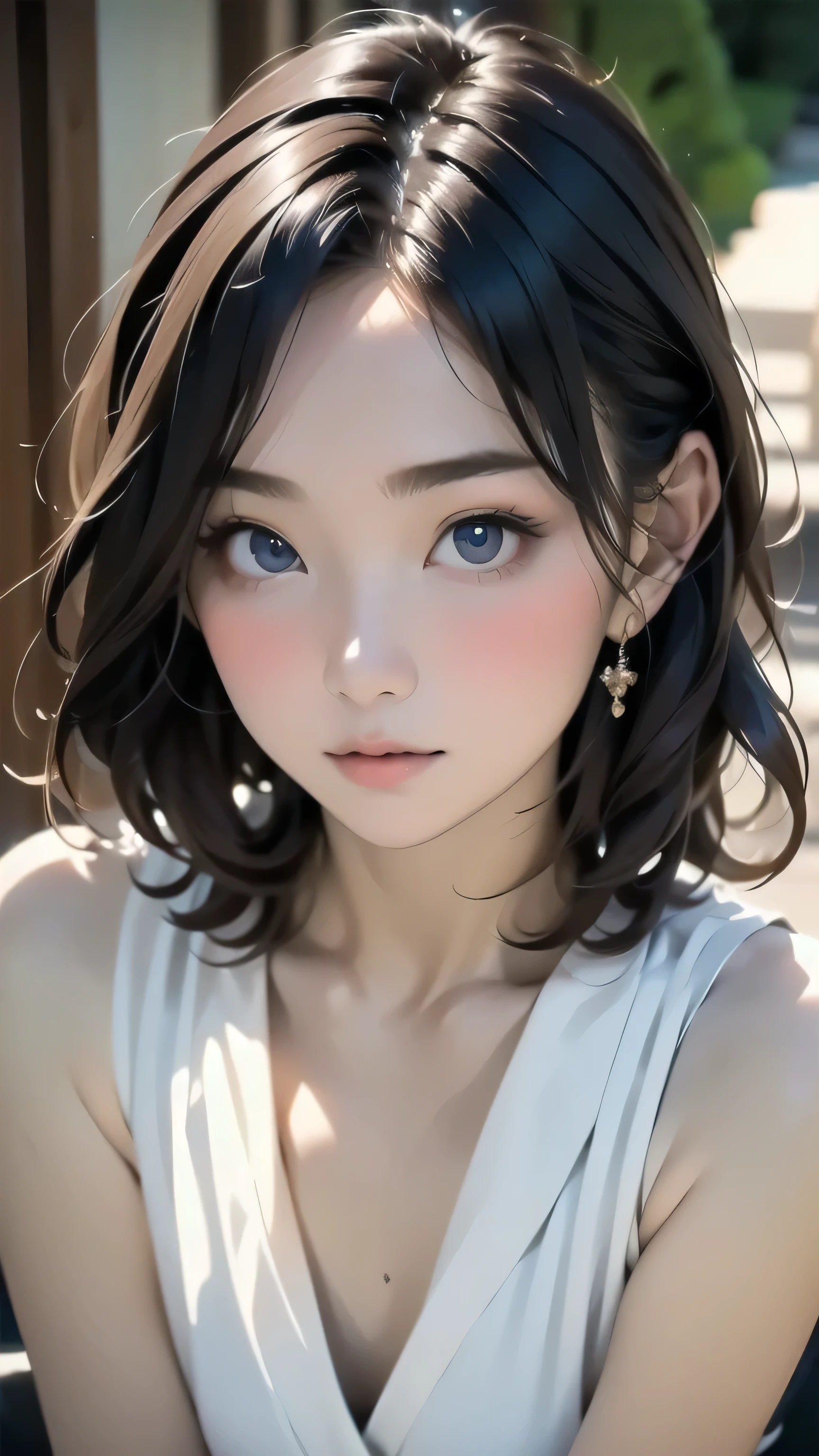 ( nsfw ) , ( perfect hand, Perfect Anatomy, anatomically accurate) , 1 girl , beautifully detailed eyes , beautiful clear lips , highly detailed faces , long eyelashes , erotic , sensual, Intimate, Enchantment, ( best quality ,4K,8k, high resolution, masterpiece:1.2), super detailed ,( by Nomi,photo by Nomi,photo- by Nomi:1.37), bright color , Dramatic Lighting, movie, , (( dress:1.4 )), break ((Height 1.54 meter , medium)),(( tween body shape)),one girl, (18 years old:1.4),(Very Young Face), (japan Person famous idol), cute face, (Enhances the beauty of skin texture:1.1),((Extremely precise and accurate anatomy:1.0)),Kind eyes,Graceful pose,(Beauty of form:1.4) Golden ratio, big eye,(nature's providence:1.4),(anatomically feminine body shape:1.4),
