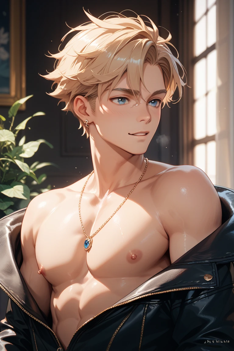 18-year-old boy,Sunny smile,The animations are rich in detail,This is a high-quality 8K masterpiece
