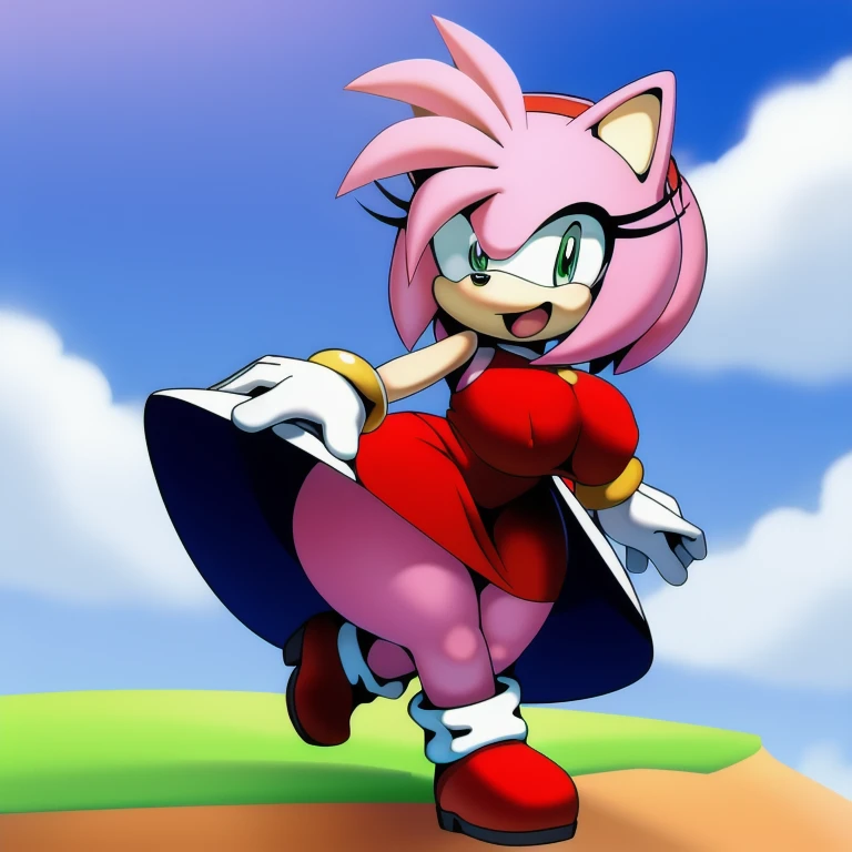 Muscular Amy rose the female 🐺