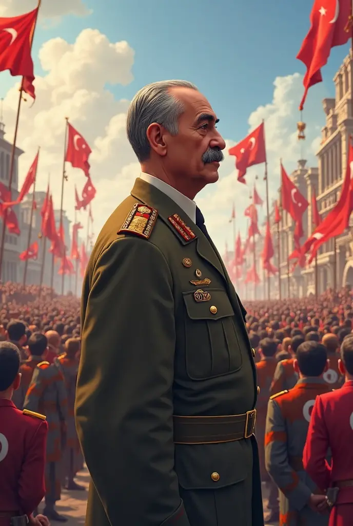 create image for October 29th is the Republic Day of Turkey or 29 Ekim Cumhuriyet Bayramı. The day is a public holiday and marks the anniversary of the proclamation of the Turkish Republic when Mustafa Kemal Atatürk was named as its first leader.
