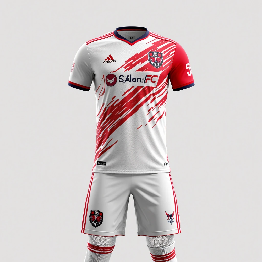 Football kit back and front 
