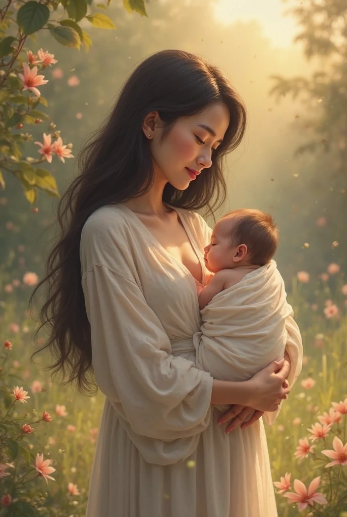 A tree and the birth of a baby 
