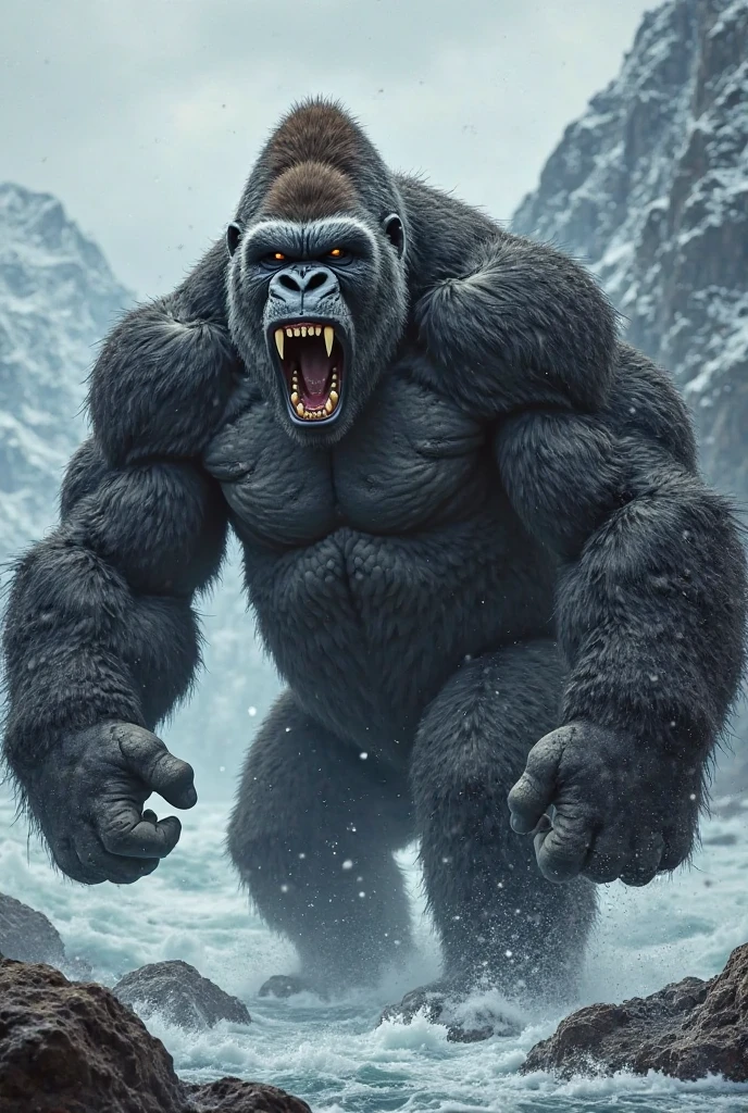 best quality++, masterpiece++, ultra realistic++, night++, RAW, Analog, cinematic film still, full body portrait of a giant angry ogre, on a mountainous pass, photographed on a Canon EOS R5, 50mm lens, F/2.8, HDR, 8k resolution, highres, high detail, sharp focus, smooth, roughness, real life, photorealism, photography, 8k uhd,