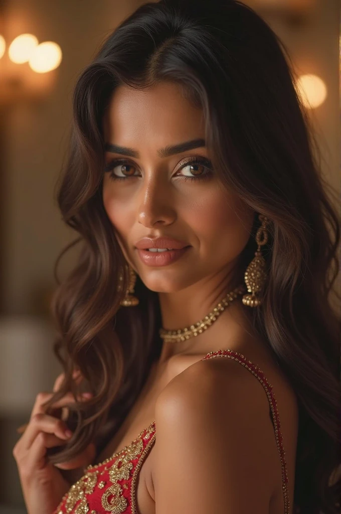 A beautiful Lebanese womanfocus on her face