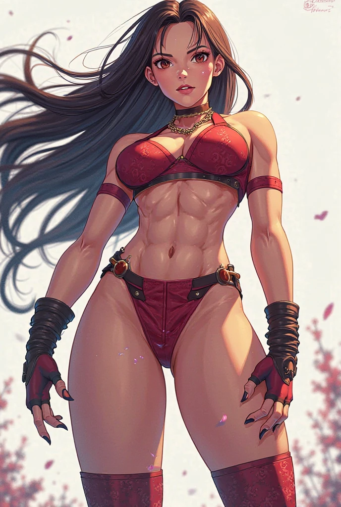 Full-body Bayonetta wearing micro rope bikini