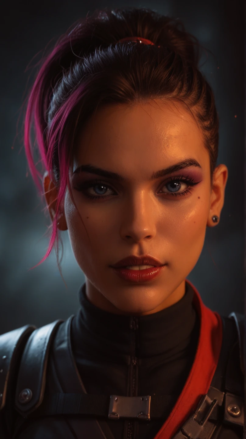 ninja, strong, BACKGROUND DRESSED IN BLACK, ninja warrior, hidden face, hidden weapons, threatening posture,  agile movements , sombras oscuras,  dark environment , oil painted, realistic style, dramatic lighting, dark color palette, ultra-realistic details, 4k, hdr, high resolution