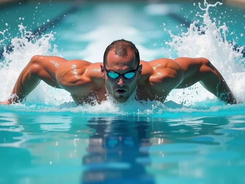 Messi as swimmer