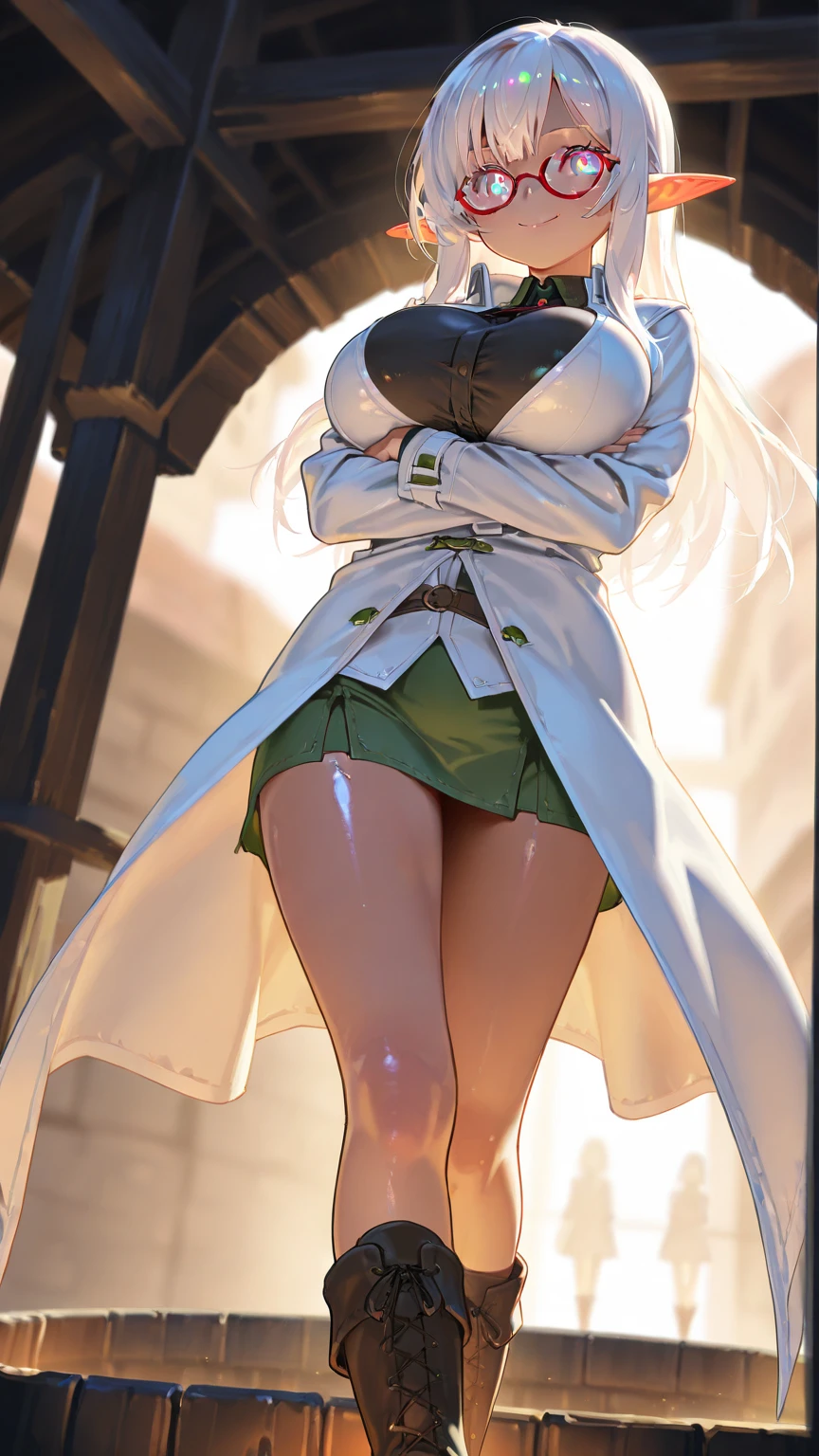 4K,High resolution,One Woman,Blonde,long hair,Green Eyes,Big Breasts,Nuns,A tight-fitting white cyber suit,White Veil,Holy Sword,City of the Future,In front of the church,Daytime Sky