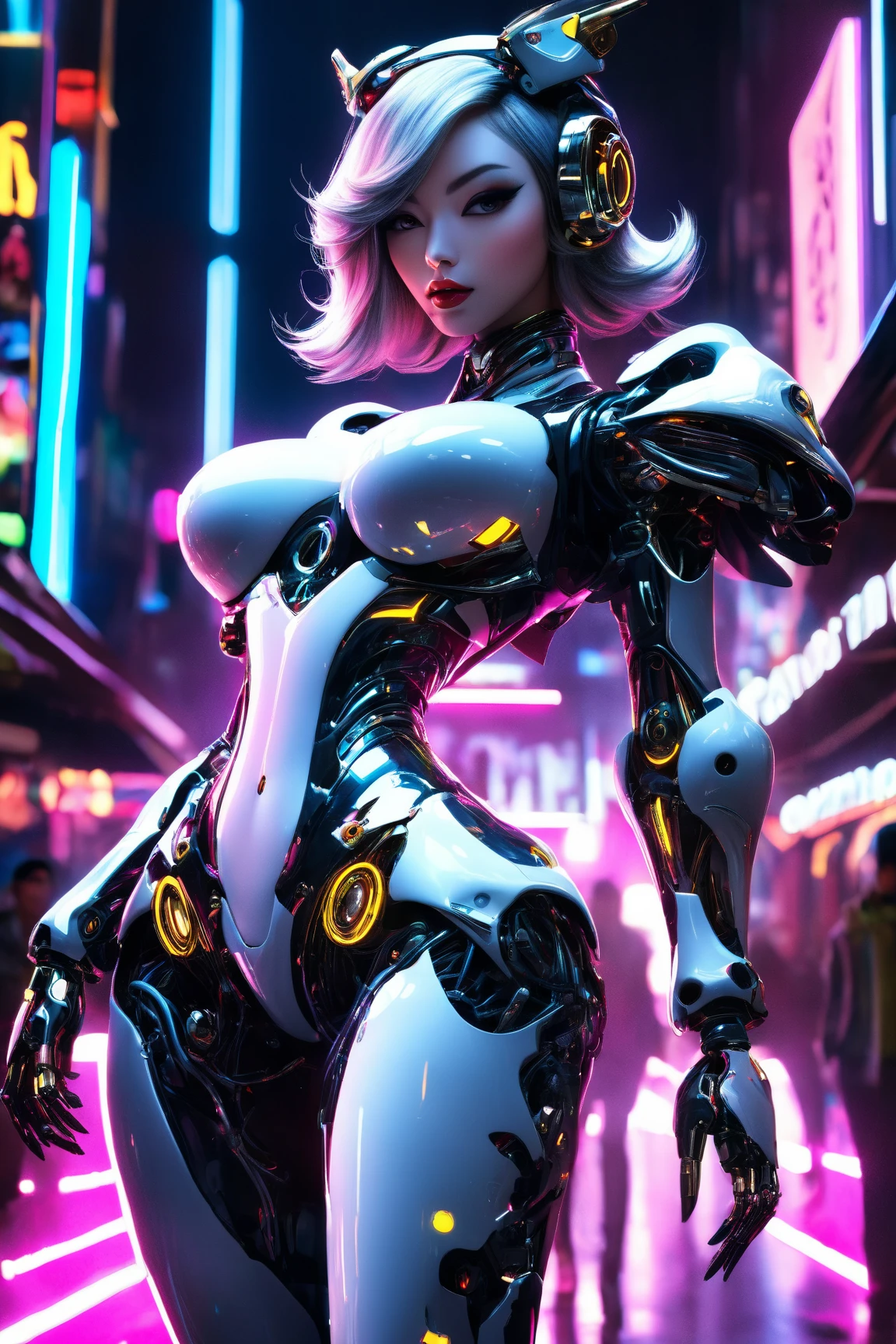 motor irreal:1.4,UHD,La mejor calidad:1.4, fotorrealista:1.4, textura de la piel:1.4, obra maestra:1.8,obra-prima, mejor calidad, 1girl, Chica Ives, mecha, beautiful lighting, (neon light: 1.2), (noche: 1.5), "obra-prima, mejor calidad, 1chica, Retrato de cuerpo entero, pose sensual, ojos azules, cabello multicolor+plata:1.3+rosado:1.3+azul:1.3, Piernas esculpidas y curvas tentadoras, pechos llenos, Cara hermosa, muchas gotas de agua, nubes, twilights, Planta abierta, acuarela, neon light:1.2, noche:1.5, mecha, beautiful lighting, Bright neon light: 1.2, Noche misteriosa inolvidable: 1.5",,hermosas manos finas,(Beautiful and detailed eye description)