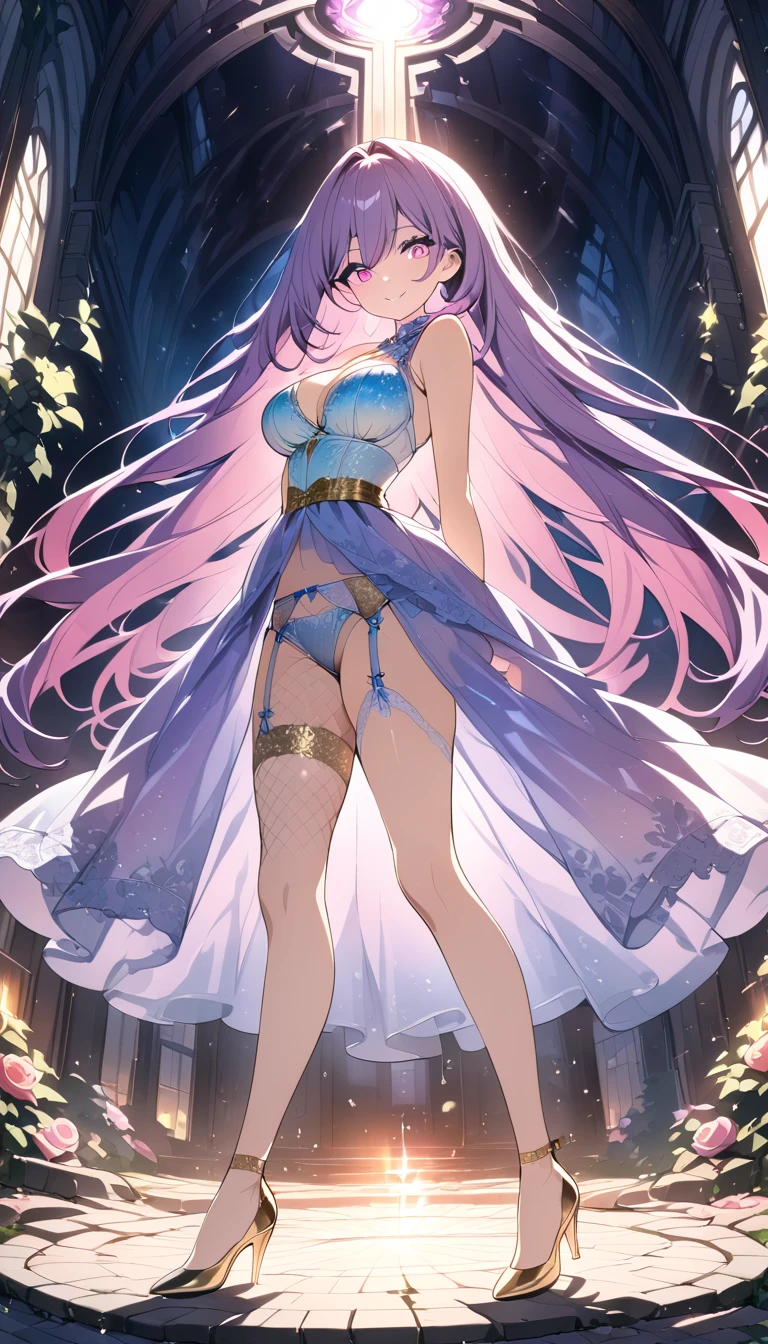 (nsfw:1.5),(best quality,4k,8k,highres,masterpiece:1.2),ultra-detailed,(realistic,photorealistic,photo-realistic:1.37),acrylic painting,(beautiful Argentinian model with small naked breasts:1.5),beautiful Argentinian model with extremely colorful hair and detailed facial features,(beautiful Argentinian model wearing a large colorful waist corset:1.5),beautiful Argentinian model standing in a beautiful garden surrounded by a starry sky,(beautiful Argentinian model with a colorful aroused naked pussy:1.5),beautiful Argentinian model with intricate accessories and a matching hat,beautiful Argentinian model posing gracefully with her hands on her hips,beautiful Argentinian model with long flowing twintails,beautiful Argentinian model with bright blue eyes and rosy lips,beautiful Argentinian model with a joyful expression,beautiful Argentinian model in a dynamic pose with cherry blossoms falling around her,beautiful Argentinian model surrounded by colorful flowers and butterflies,beautiful Argentinian model adorned with cute bows and lace details,beautiful Argentinian model with an enchanting smile,beautiful Argentinian model with soft, pastel-colored shading,beautiful Argentinian model with a magical glow illuminating her,beautiful Argentinian model in a picturesque setting with a winding path leading to a magnificent castle,beautiful Argentinian model with a fairytale-like background,beautiful Argentinian model with a soft, dreamy atmosphere,beautiful Argentinian model with a subtle bokeh effect,beautiful Argentinian model standing under a moonlit sky,beautiful Argentinian model with a warm, golden sunset in the background,beautiful Argentinian model surrounded by twinkling stars and colorful nebulae,creating an ethereal and captivating artistic masterpiece.