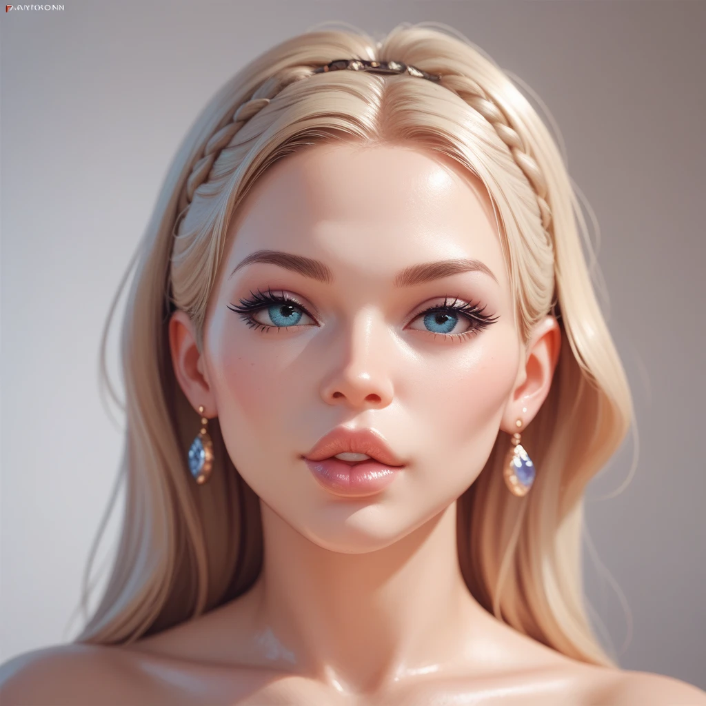 Bright and glamorous portrait of a Barbie doll with impeccable details., capture her elegance and charm in high definition computer graphics.. Radiant and flawless, the doll has a stylish outfit, stunning blue eyes, and perfectly styled (blonde hair:1.2). Soft lighting enhances its beauty., and a slight shine adds a touch of magic. On a dreamy background, filled with pastel colors and delicate colors., The composition creates a whimsical and enchanting atmosphere.