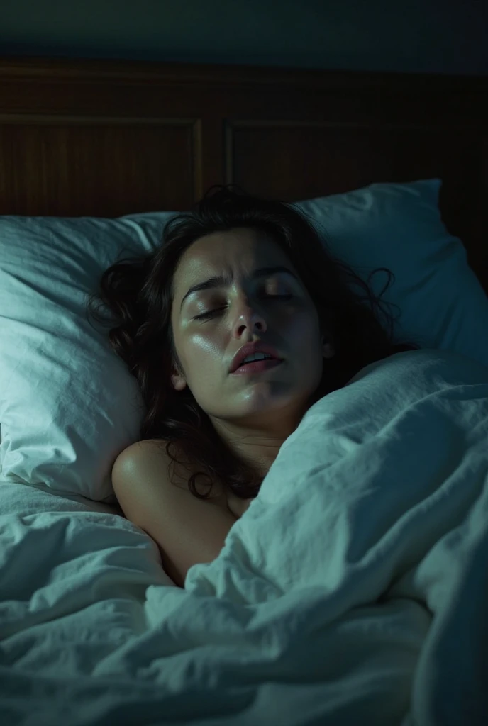 POV: I suffocated my beautiful wife to [death] with a pillow, she is lying [dead] on the bed, me on top of her, looking at her face, her eyes still open and mouth slightly ajar